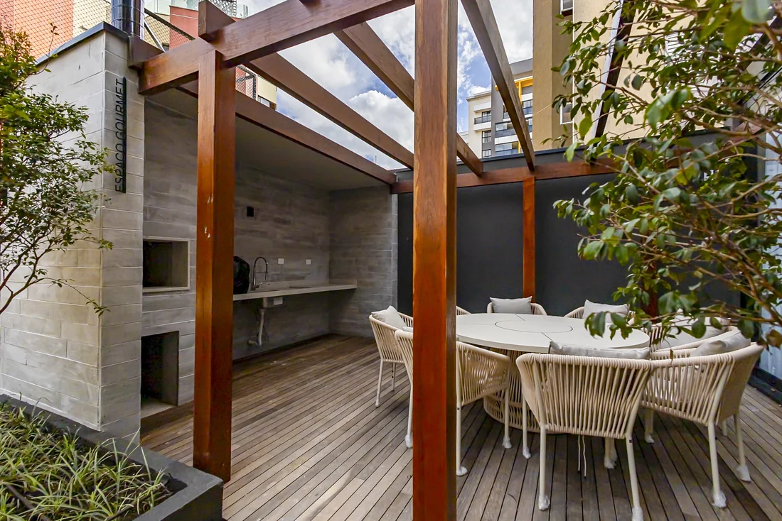 Espaço gourmet externo — área comum — Curitiba/PR