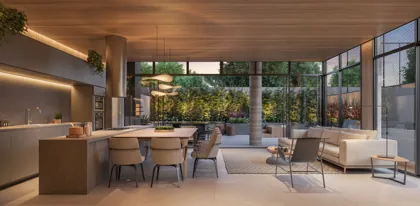 Espaço gourmet — perspectiva ilustrativa