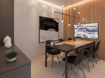 Coworking — perspectiva ilustrativa